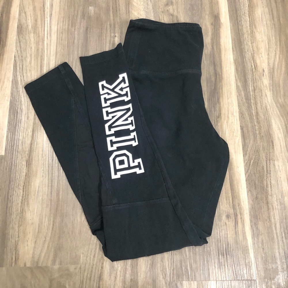 Black Victoria’s Secret Leggings w/ Mesh Details